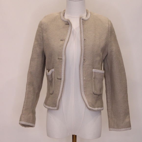 Dunst Jackets & Blazers - DUNST - Beige Tweed Boucle Jacket, S